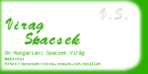 virag spacsek business card